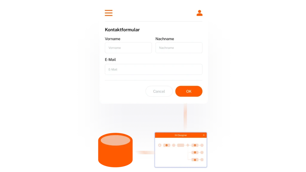mockup Integrate UIs EN DE